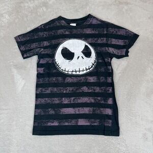 VTG Tim Burtons Nightmare Before Christmas Jack Skellington Shirt Womens S Black